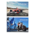 Альбом для рисования А4, 48 листов на гребне "Прекрасные бабочки", обложка картон 190 г/м2, блок офсет 100 г/м2, 4 вида МИКС - Фото 1