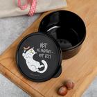 Ланч - бокс круглый «Кот не работает», 0.3 л - Фото 2