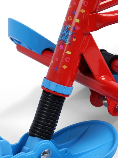 Снегокат «Twiny 2+» Sportcar, со спинкой, с родительской ручкой, синий, красный, TW2+/SC Nika Kids