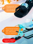 Снегокат «Тимка спорт 4-1 Динозавр», ТС4-1/Д, со спинкой и ремнём безопасности - Фото 2