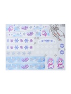 Снегокат «Тимка спорт 4-1» Единорог, со спинкой, голубой, розовый, ТС4-1 М/ЕР Nika Kids - Фото 16