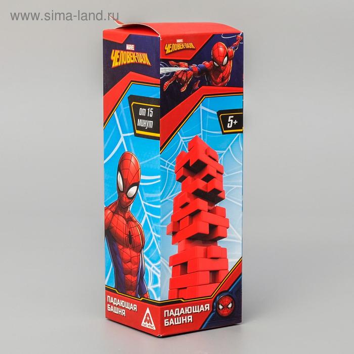 УЦЕНКА Падающая башня «Для настоящих героев», Человек паук, 17.7×5.3×5.3 см - Фото 1