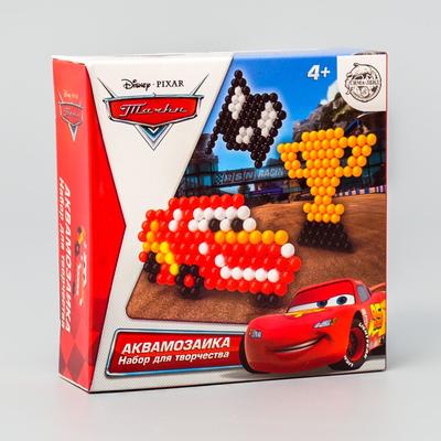 Аквамозаика «Молния и кубок: Тачки», 3 фигурки, 300 шариков, уценка