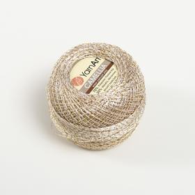 Пряжа для вязания спицами, крючком YarnArt, Camelia, 70% полиэстер, 30% люрекс, 190 м/20 г, (430 жемчуг золото) (комплект 10 шт)