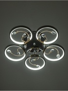 Люстра с ПДУ "Флора" 5xLED 80Вт 3000-6000К диммер, хром 53х53х11 см BayerLux - Фото 4