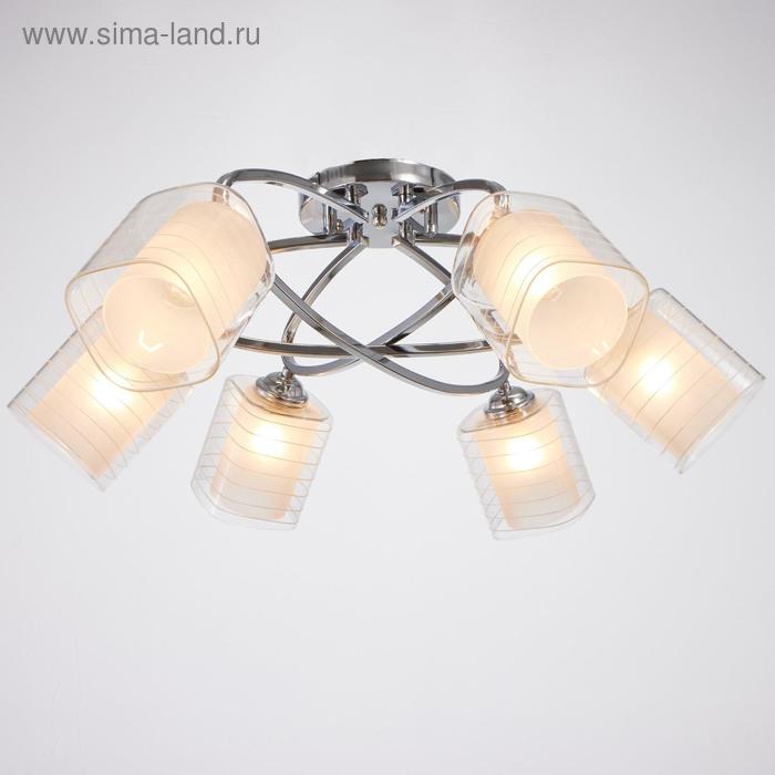 Люстра 6591177/6 E27 40 Вт хром 72×72×24 см BayerLux