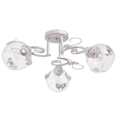 Люстра 6591202/3, E27, 40 Вт, белая, 46×46×24 см