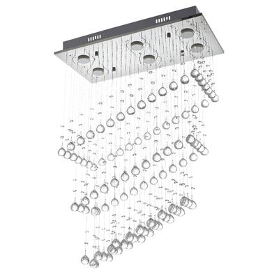 Каскад BayerLux «71307/6», GU10, 40 Вт, хром, 60×30×85 см