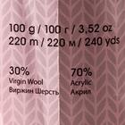 Пряжа "Shetland" 30% шерсть верджин, 70% акрил 220м/100гр (514 сирень) - фото 21175782