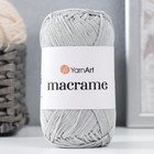 Пряжа "Macrame Макраме" 100% полиэстер 130м/90гр (149 св.серый) - фото 7894222