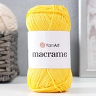Пряжа "Macrame Макраме" 100% полиэстер 130м/90гр (142 жёлтый) - фото 9382468