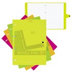 Тетрадь на кольцах ErichKrause. Neon А4, 80 листов, в клетку, пластиковая обложка, на кнопке, блок офсет, 100% белизна, МИКС - Фото 1