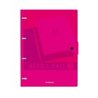 Тетрадь на кольцах ErichKrause. Neon А4, 80 листов, в клетку, пластиковая обложка, на кнопке, блок офсет, 100% белизна, МИКС - Фото 9