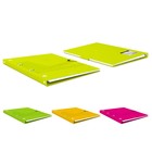 Тетрадь на кольцах ErichKrause. Neon А4, 80 листов, в клетку, пластиковая обложка, на кнопке, блок офсет, 100% белизна, МИКС - Фото 9