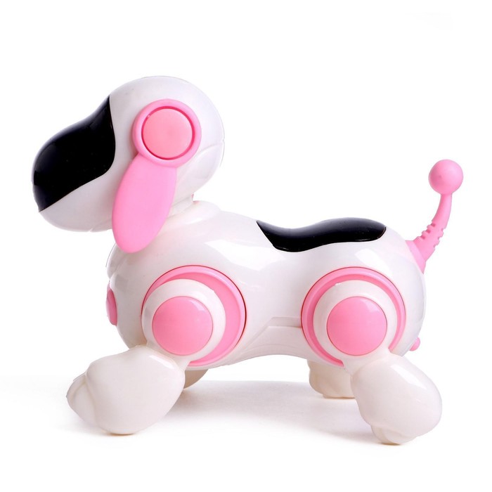 Собачка-робот «Умная Лотти», ходит, поёт, работает от батареек, цвет розовый - фото 1905724172