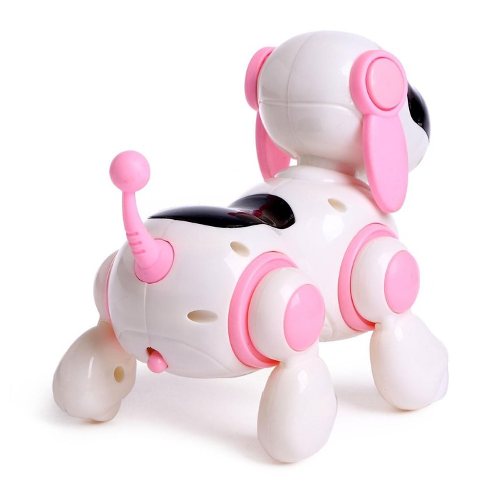 Собачка-робот «Умная Лотти», ходит, поёт, работает от батареек, цвет розовый - фото 1905724173