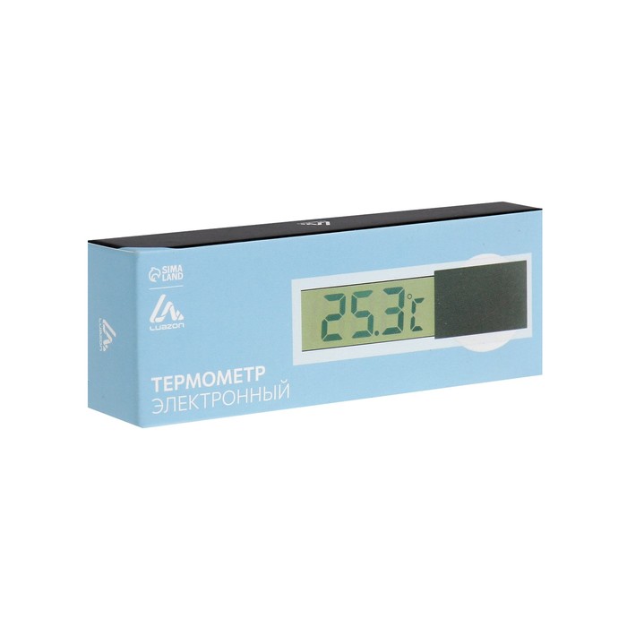 Термометр Luazon LTR-17, электронный, на присоске, прозрачный - фото 1897974737