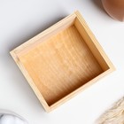 Кашпо для цветов «Элегант», 14.5×12.5×7.5 см, деревянное - Фото 2