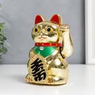 Сувенир кот пластик "Манэки-нэко" h=12 см - фото 8227383