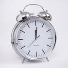 Часы - будильник настольные "Классика", с подвесом, дискретный ход, d-20 см, 32 х 23 см, 2АА - фото 8227415
