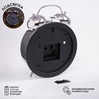 Часы - будильник настольные "Классика", с подвесом, дискретный ход, d-20 см, 32 х 23 см, 2АА - Фото 1