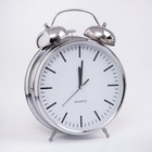 Часы - будильник настольные "Классика", с подвесом, дискретный ход, d-20 см, 32 х 23 см, 2АА - Фото 3