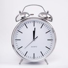 Часы - будильник настольные "Классика", с подвесом, дискретный ход, d-20 см, 32 х 23 см, 2АА - фото 8227417