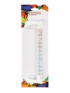 Термометр уличный, жидкостный, оконный, на липучках, белый - Фото 10