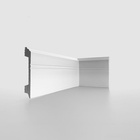 Плинтус пластиковый ударопрочный белый 100х16х2000мм - Фото 3