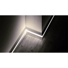 Плинтус пластиковый белый под LED ленту 80х16х2000мм - фото 28961242