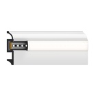 Плинтус пластиковый белый под LED ленту 80х16х2000мм - фото 28961243