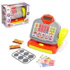 Игровой набор «Касса-калькулятор» с монетами, купюрами, картами - Фото 1