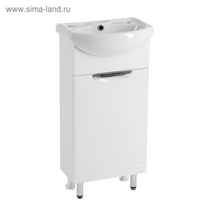 Комплект мебели для ванной комнаты: Тумба "Джика" + раковина "Азов-40", 41 х 79 х 29 см - Фото 1