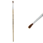 Кисть для рисования, пони, № 3, круглая, деревянная ручка, международный размер - фото 120037034