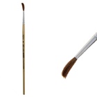 Кисть для рисования, пони, № 6, круглая, деревянная ручка, международный размер - фото 120037037