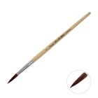 Кисть для рисования, пони, № 7, круглая, деревянная ручка, международный размер - фото 120037038