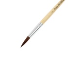 Кисть для рисования, пони, № 7, круглая, деревянная ручка, международный размер - фото 120037039