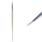 Кисть для рисования, коза, № 3, круглая, деревянная ручка, международный размер - фото 120037052