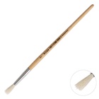 Кисть для рисования, коза, № 7, круглая, деревянная ручка, международный размер - фото 120322037