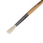 Кисть для рисования, коза, № 7, круглая, деревянная ручка, международный размер - фото 120322038