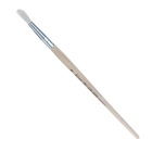 Кисть для рисования, коза, № 8, круглая, деревянная ручка, международный размер - фото 120037060