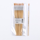 Кисть для рисования, нейлон, № 4, круглая, деревянная ручка, международный размер - фото 120037082