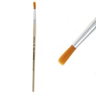 Кисть для рисования, нейлон, № 10, круглая, деревянная ручка, международный размер (комплект 10 шт) - фото 64510049