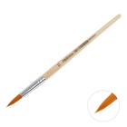 Кисть для рисования, нейлон, № 11, круглая, деревянная ручка, международный размер - Фото 5