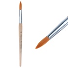 Кисть для рисования, нейлон, № 12, круглая, деревянная ручка, международный размер - фото 122200548