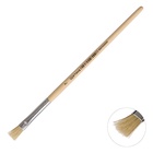 Кисть для рисования, щетина, № 7, плоская, деревянная ручка, международный размер - фото 120037101