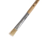 Кисть для рисования, щетина, № 8, плоская, деревянная ручка, международный размер - фото 120037104