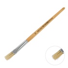 Кисть для рисования, щетина, № 10, плоская, деревянная ручка, международный размер - фото 120037105