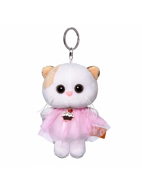 Мягкая игрушка-брелок «Кошечка Ли Ли в платье» 12 см