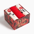 Набор полотенец Love 30х30 см-3шт, 100% хлопок 340 гр/м2 - фото 809406538